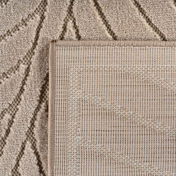 Beiger runder Teppich für drinnen und draußen, Ø 80 cm Nova 1203 - Ayyildiz Carpets-image-3