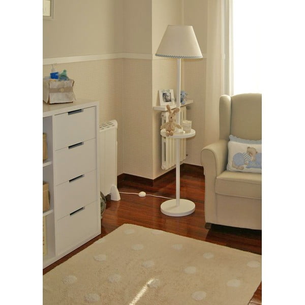Beiger, waschbarer, handgewebter Baumwoll-Kinderteppich, 120 x 160 cm Polka Dots Beige - Lorena Canals-image-1
