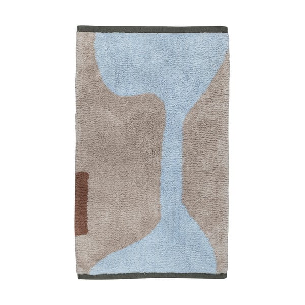 Waschbarer Baumwollteppich in Hellblau und Beige, 50 x 80 cm Figura - Mette Ditmer Denmark