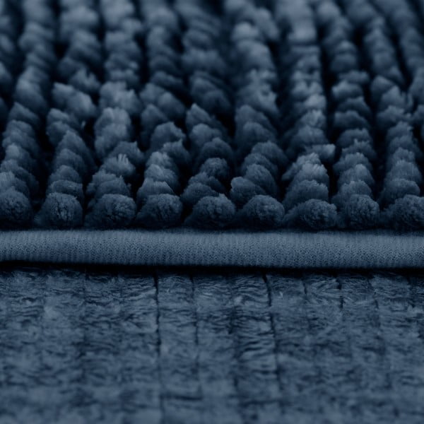Dunkelblaue Badezimmermatte, 60 × 90 cm Bati - Restilo-image-3