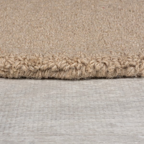 Grau-beiger, handgewebter Läufer aus Wolle, 80 x 230 cm Mia Ellipse - Flair Rugs-image-4