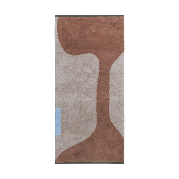 Waschbarer Läufer aus Baumwolle in Ziegelrot und Beige, 70 x 150 cm Figura - Mette Ditmer Denmark