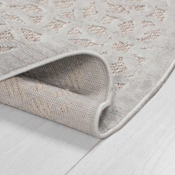 Grauer runder Teppich für den Außenbereich, Ø 160 cm Argento - Flair Rugs-image-4