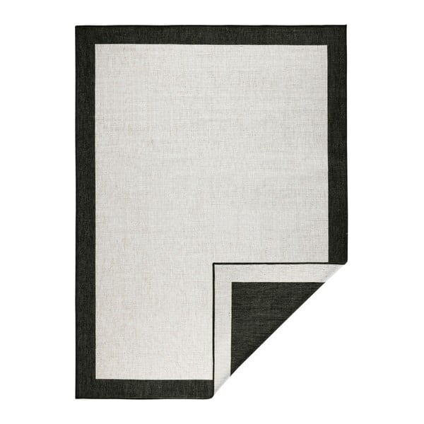Schwarzer/beige Teppich für Innen- und Außenbereiche 120x170 cm Panama – Hanse Home