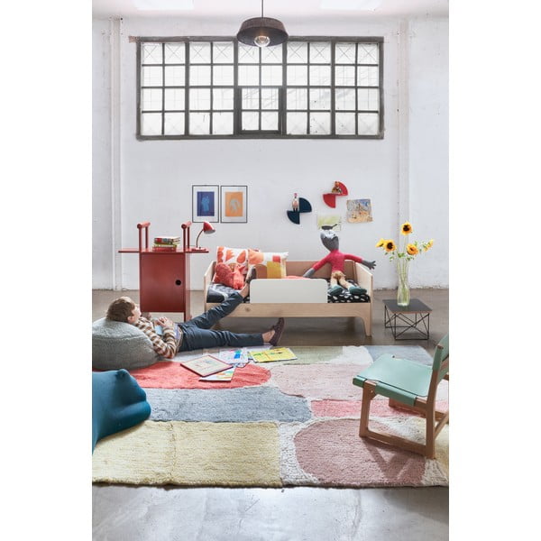 Waschbar/Handgefertigt Kinderteppich Wolle 170x240 cm Abstract – Lorena Canals-image-1