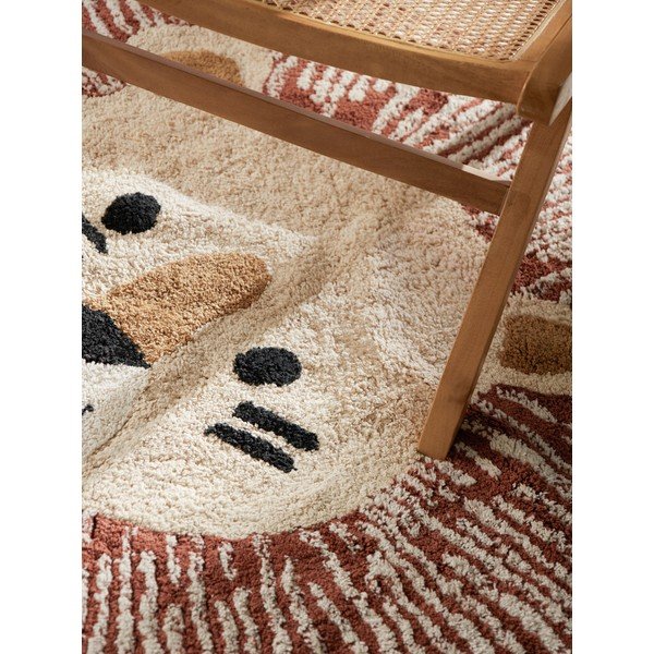 Cremefarbener, waschbarer/handgewebter Baumwoll-Kinderteppich, 140 × 200 cm Snuggle Leander - Hanse Home-image-3