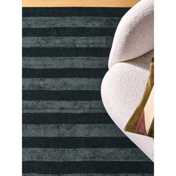 Dunkelblauer handgewebter Teppich 160x230 cm Connor – MADE-image-3