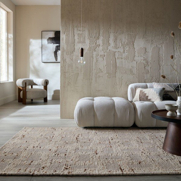 Handgewebter Teppich mit Wollanteil in Naturfarbe, 160 × 230 cm Rova Blend - Flair Rugs-image-1