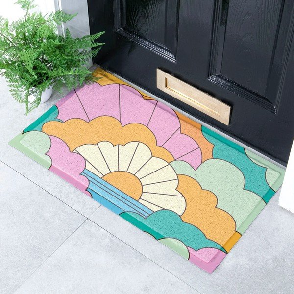 Fußmatte recycelter Kunststoff 40x70 cm Elizabeth Olwen  – Artsy Doormats-image-2