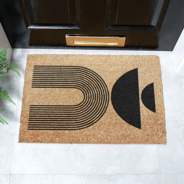 Fußmatte aus Kokosfasern, 40 x 60 cm Half Moon - Artsy Doormats-image-3