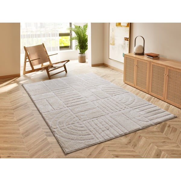 Cremefarbener Teppich, 140 × 200 cm Blanche - Universal-image-1