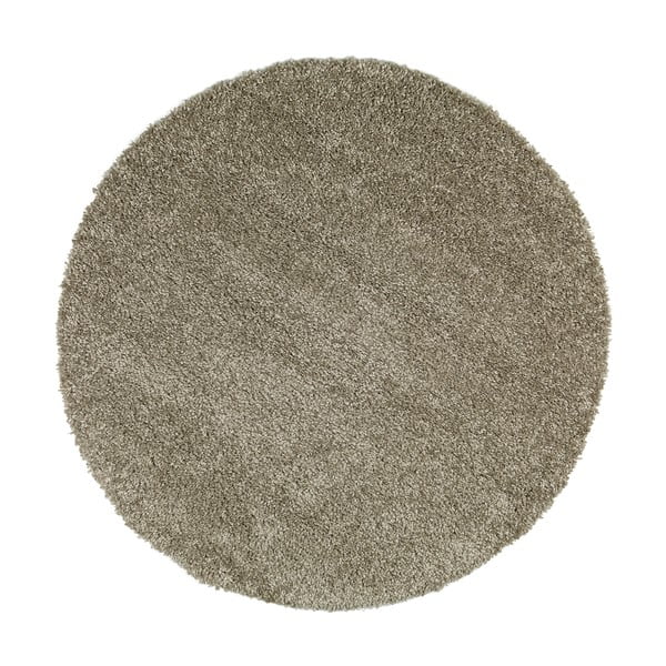 Grauer Teppich ø 80 cm Aqua Liso – Universal