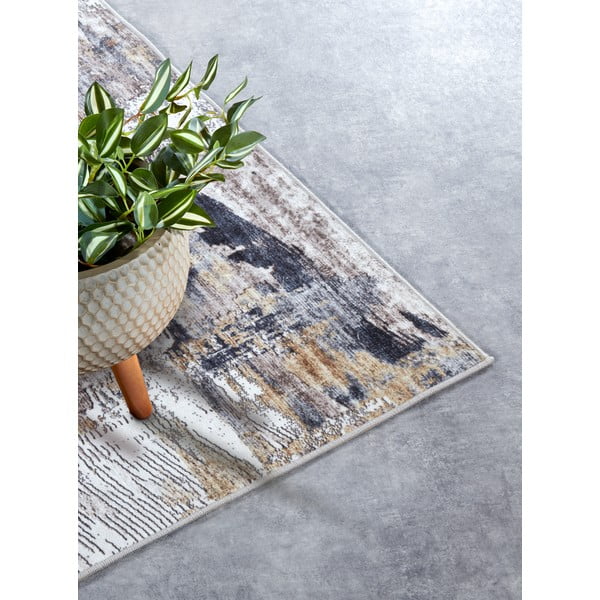 Hellgrauer Teppich, 120 × 160 cm Malard Anthracite Gold - Elle Decoration-image-2