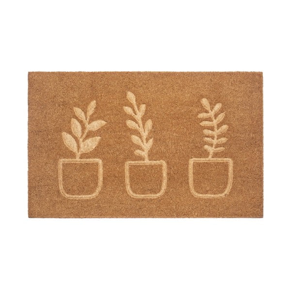 Fußmatte aus Kokosfasern, 75 × 45 cm Flowerpot - Hanse Home