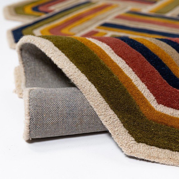 Handgewebter Wollteppich, 160 × 230 cm Lattice Shaped - Flair Rugs-image-2