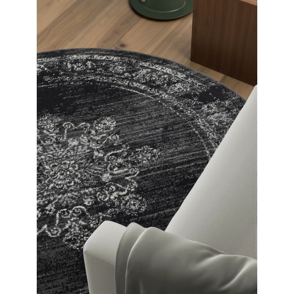 Grauer runder Teppich, Ø 120 cm Gloria Lydia - Hanse Home-image-2