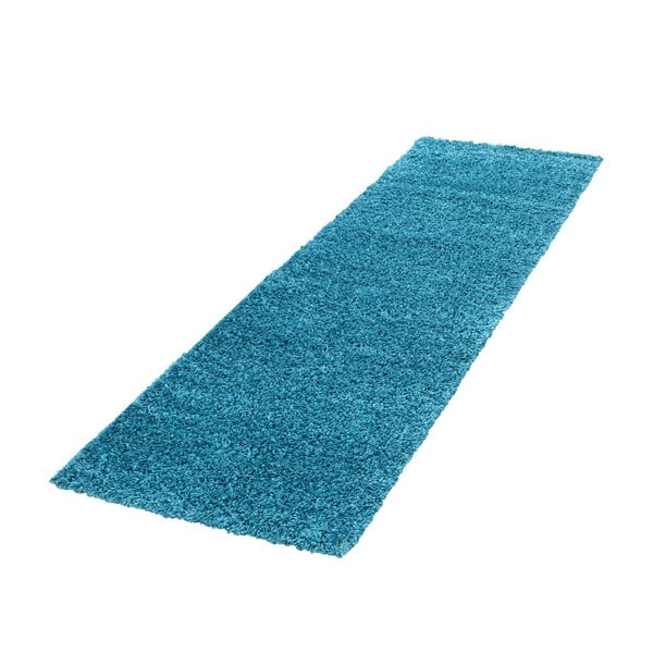 Türkisfarbener Läufer 80 x 250 cm Life - Ayyildiz Carpets