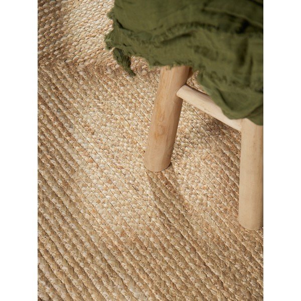 Cremefarben/in Naturfarbe, beidseitig nutzbar/handgewebter Jute-Teppich, 200 x 300 cm Looma - Hanse Home-image-3