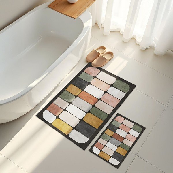 Badezimmervorleger im 2er-Set, 60 × 100 cm - Foutastic-image-4