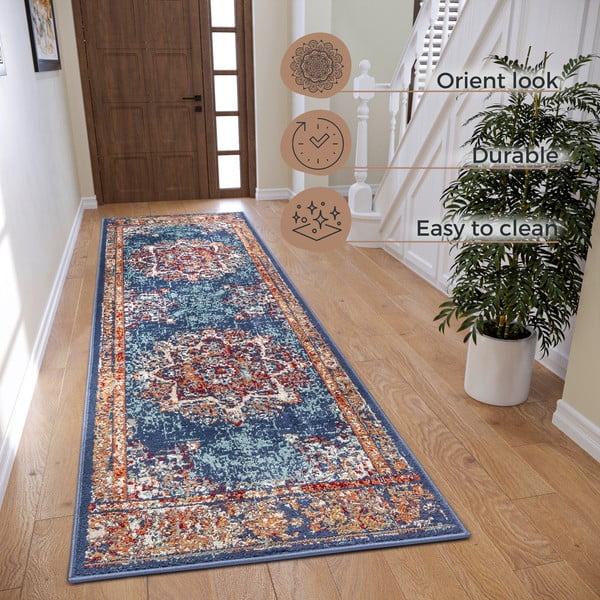Dunkelblauer Läufer, 80 × 240 cm Orient Maderno - Hanse Home-image-4