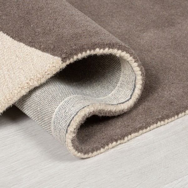 Ockerfarbener, gelb-beiger Wollteppich, 200 × 290 cm Glow - Flair Rugs-image-3