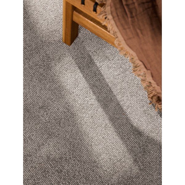 Grauer, handgewebter, runder Teppich mit Wollanteil, Durchmesser 160 cm Organic Kivi Grey - Villeroy&Boch-image-3