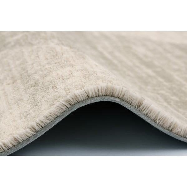 Beiger Wollteppich 200 × 300 cm Agnus Checkered - Agnella-image-3