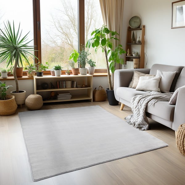 Hellgrauer, waschbarer Teppich, 140 × 200 cm Sky - Ayyildiz Carpets-image-1