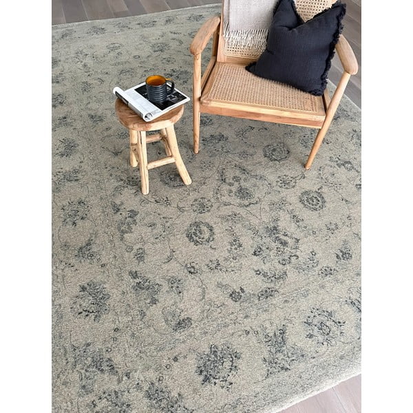 Beiger Wollteppich 200 × 300 cm Calisia Vintage Flora - Agnella-image-2