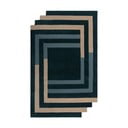 Dunkelgrüner, handgewebter Wollteppich, 120 × 180 cm Labyrinth Shaped - Flair Rugs