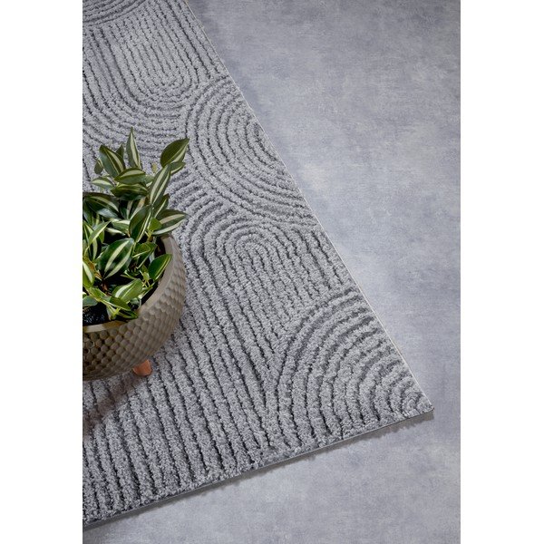 Grauer Läufer 80 × 240 cm Chappe Light Grey - Elle Decoration-image-2
