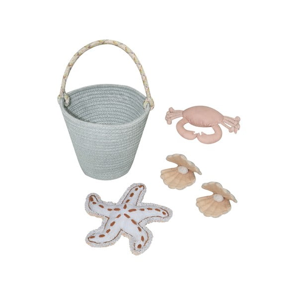 Beiger Spielteppich aus Baumwolle für Kinder, Ø 120 cm Island - Lorena Canals-image-4