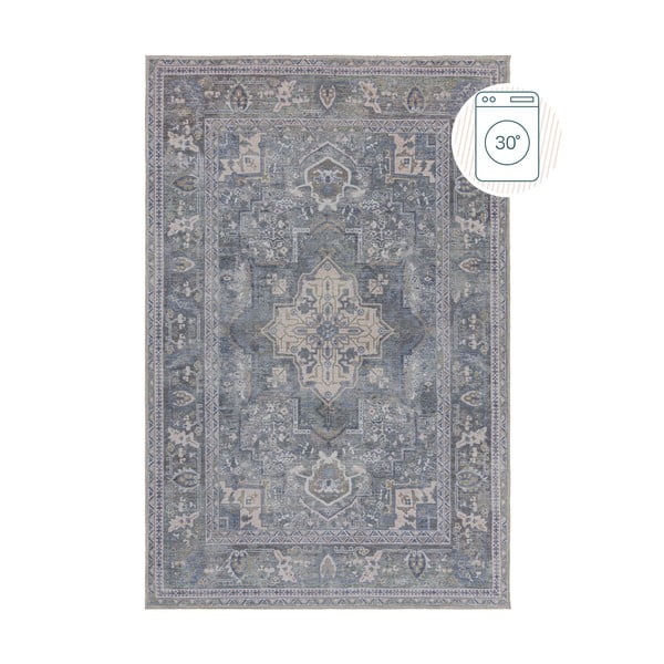 Grüner, waschbarer Teppich mit einem Anteil an recycelten Fasern, 160 × 230 cm Windsor - Flair Rugs