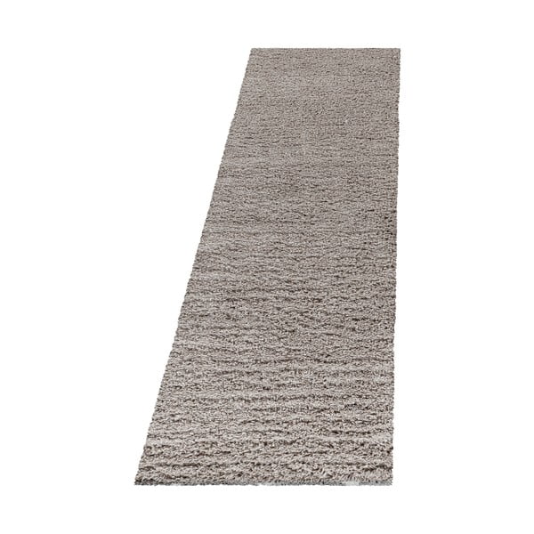 Hellbrauner Läufer, 80 × 250 cm Fluffy - Ayyildiz Carpets