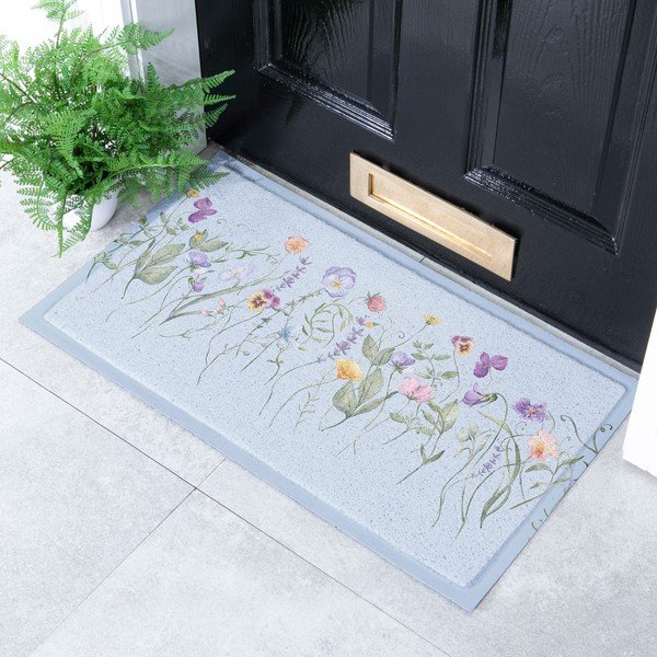 PVC-Fußmatte 40 x 70 cm Blue Wild Flowers - Artsy Doormats-image-2