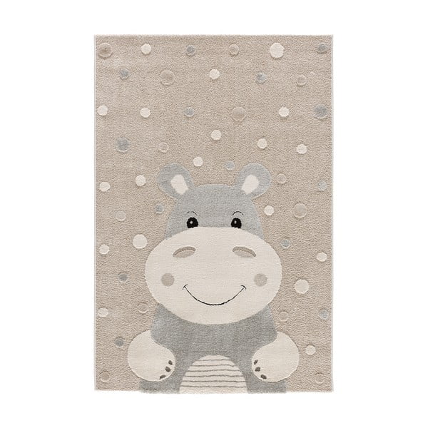 Beiger Kinderteppich 120 x 170 cm Clown - Universal