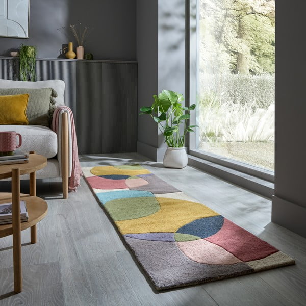 Handgewebter Wollläufer, 60 × 230 cm Glow Multi - Flair Rugs-image-1
