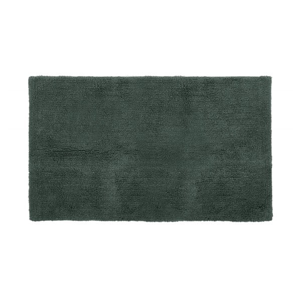 Dunkelgrüner Badezimmerteppich, 100 x 60 cm Riva - Tiseco Home Studio