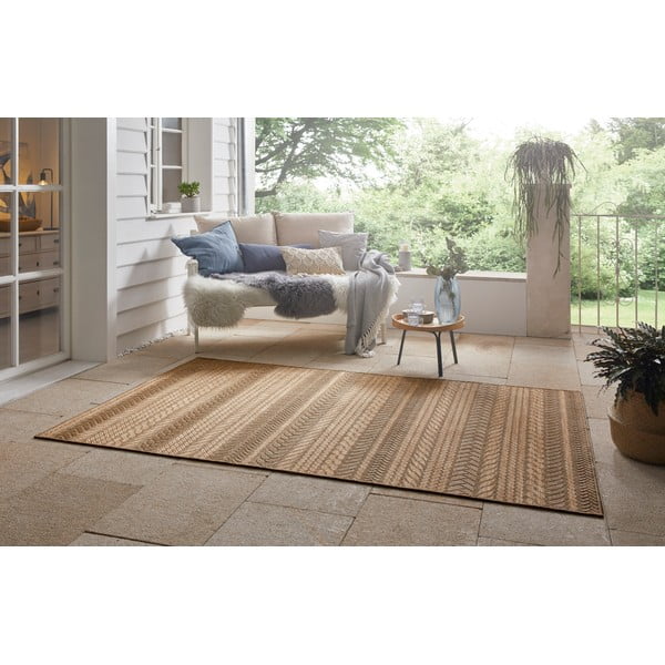 Brauner Teppich für Innen- und Außenbereiche 200x290 cm Granado – Hanse Home-image-2