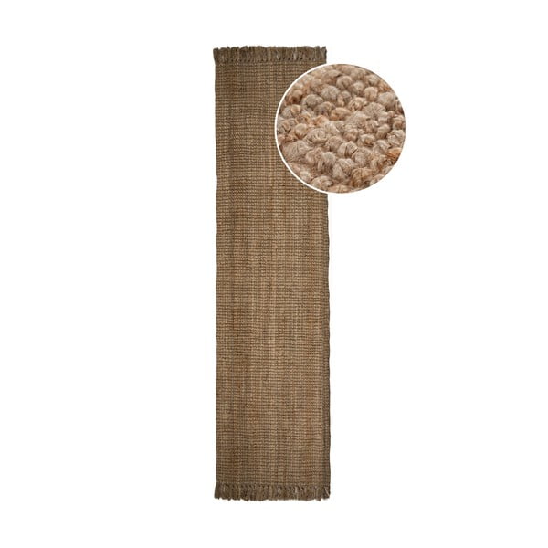Handgewebter Jute-Läufer in Naturfarbe, 60 x 230 cm Jute - Flair Rugs