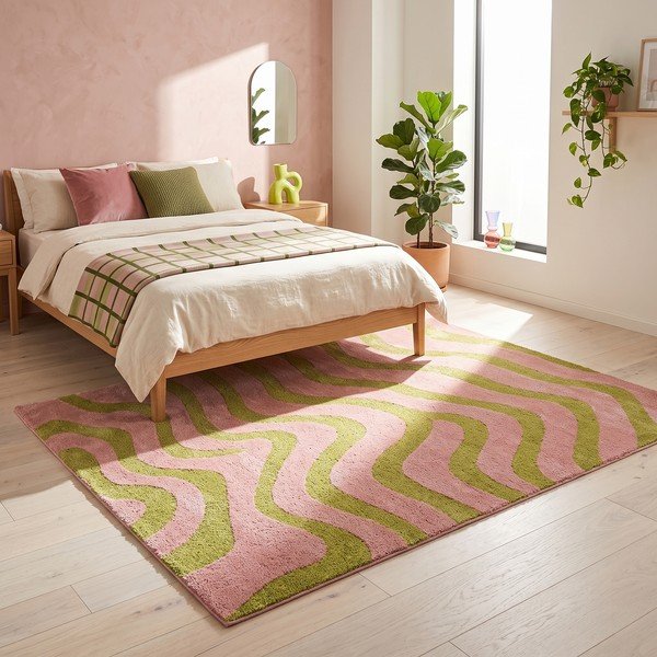 Grüner/rosa Teppich 160x230 cm Aurora – ESTE-image-4