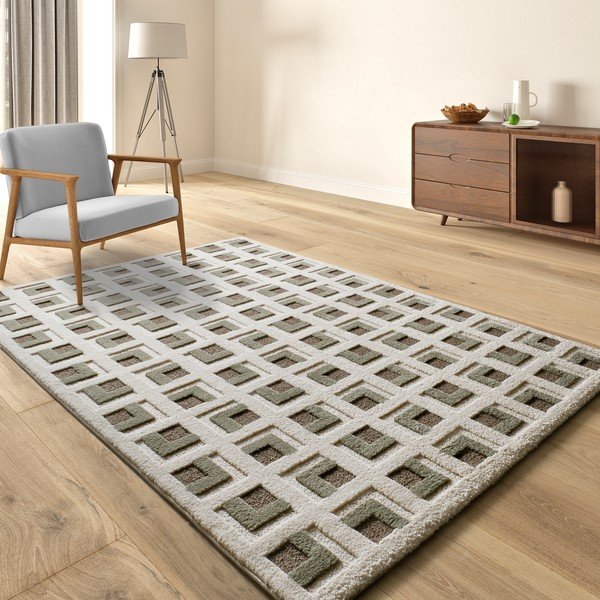 Brauner/beiger Teppich 200 × 290 cm Candela - Universal-image-1