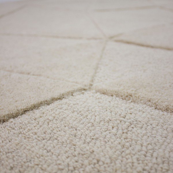 Beiger, handgewebter Wollteppich, 160 × 230 cm Shard - Flair Rugs-image-3