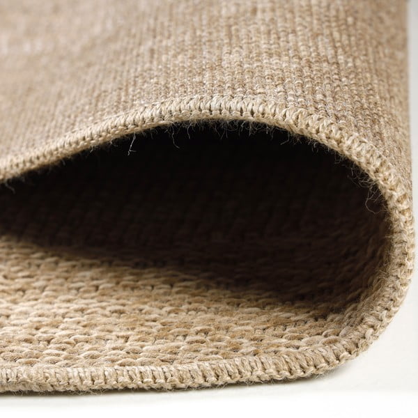 Beiger, runder Teppich für den Außenbereich, Ø 120 cm Comilla - Ayyildiz Carpets-image-4