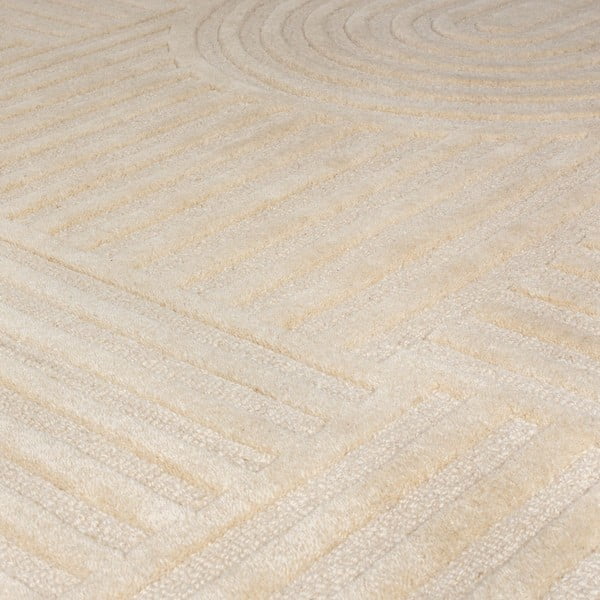 Beiger Wollteppich, Läufer, 60 x 230 cm Zen Garden - Flair Rugs-image-3