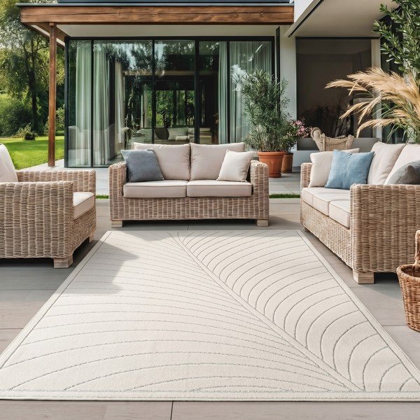 Cremefarbener Teppich für den Innen- und Außenbereich, 240 × 340 cm Nova 1204 - Ayyildiz Carpets-image-1