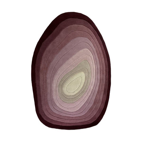 Violetter, handgewebter Wollteppich, 200 × 290 cm Puddle Ombre - Flair Rugs