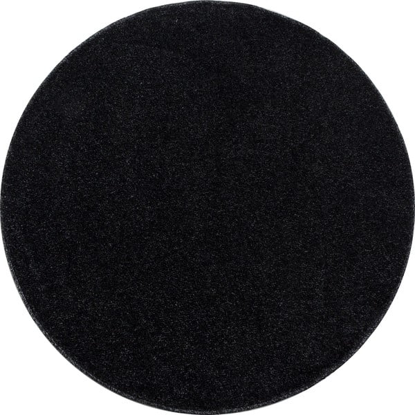 Dunkelgrauer runder Teppich, Ø 200 cm Ata - Ayyildiz Carpets
