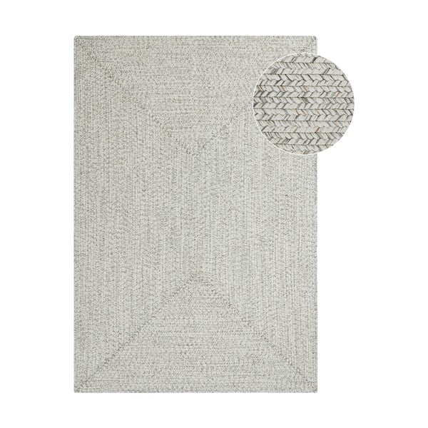 Weißer/beiger Outdoor-Teppich, 150 × 80 cm - Hanse Home