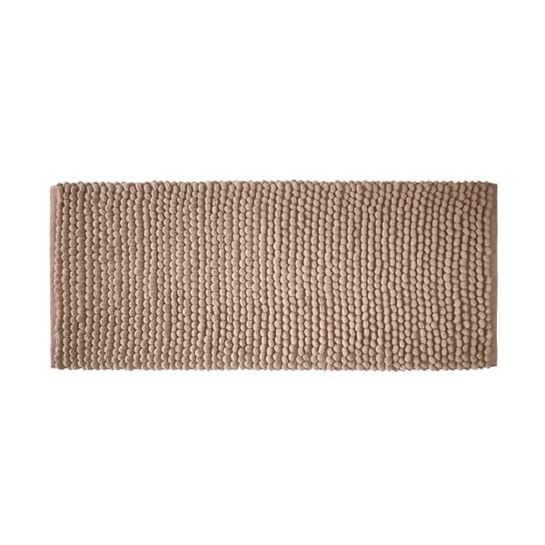 Brauner Badezimmerteppich, 50 × 120 cm Aspen Bobble - Bianca